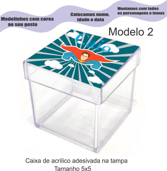 Caixa de Acrílico-super Herói