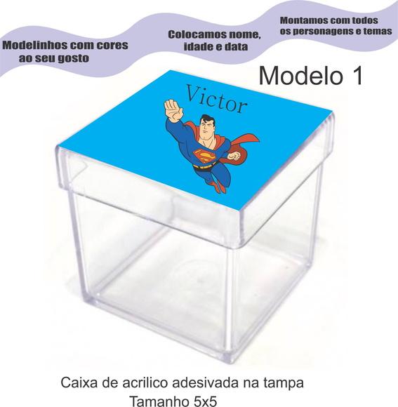 Caixa de Acrílico-super Homem