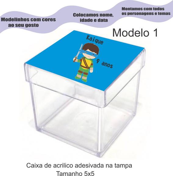 Caixa de Acrílico-tartaruga Ninja