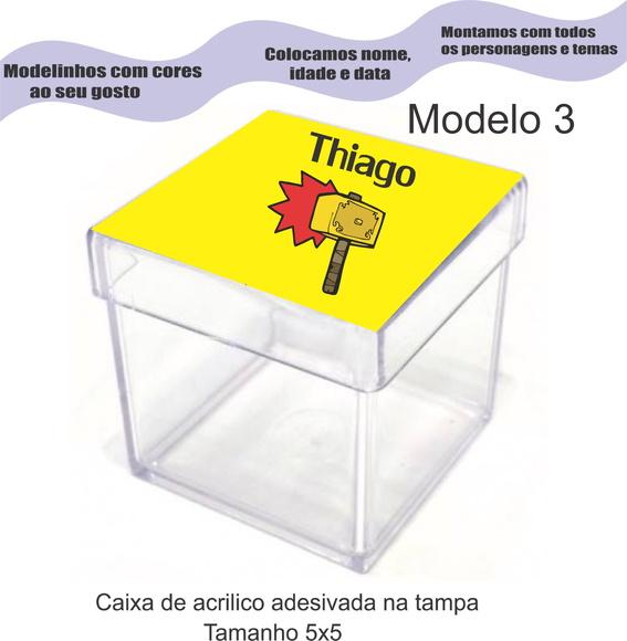 Caixa de Acrílico-thor