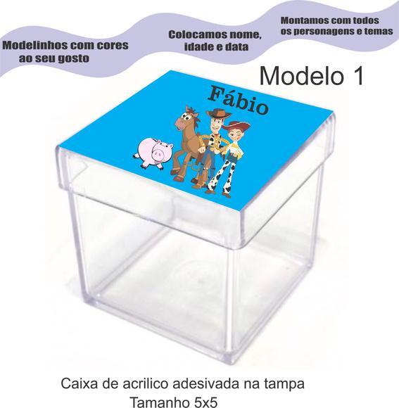 Caixa de Acrílico-toy Story
