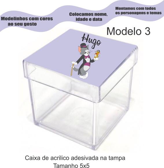 Caixa de Acrílico-tom e Jerry