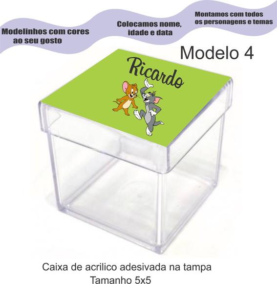 Caixa de Acrílico-tom e Jerry