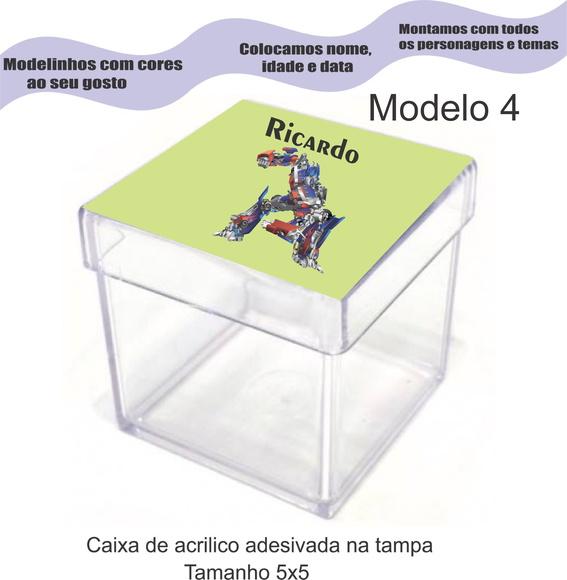 Caixa de Acrílico-transformers