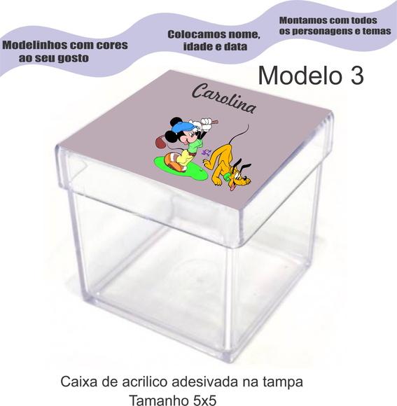Caixa de Acrílico-turma do Mickey