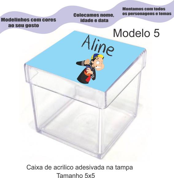 Caixa de Acrílico-turma do Chaves