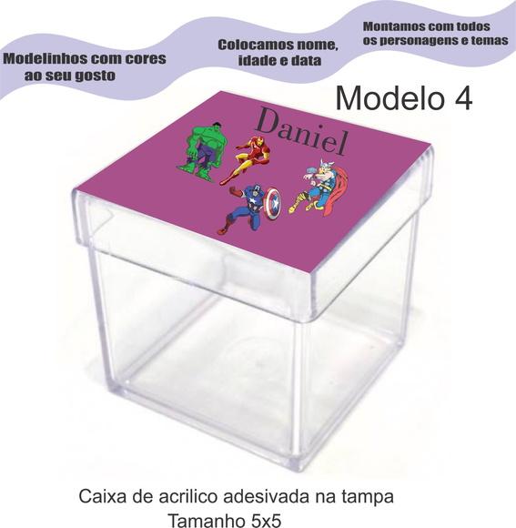 Caixa de Acrílico-vingadores