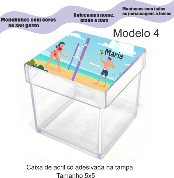 Caixa de Acrílico-volei