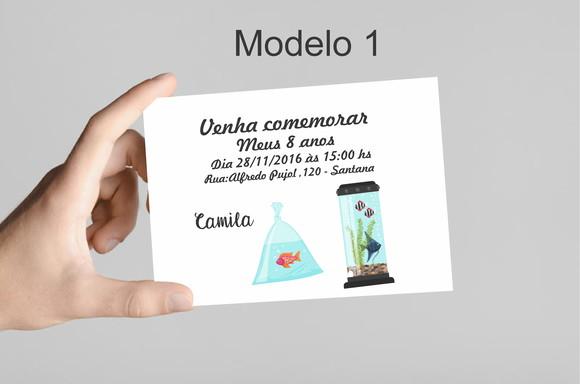 Convite 10x7 - Aquário