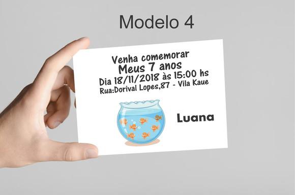 Convite 10x7 - Aquário
