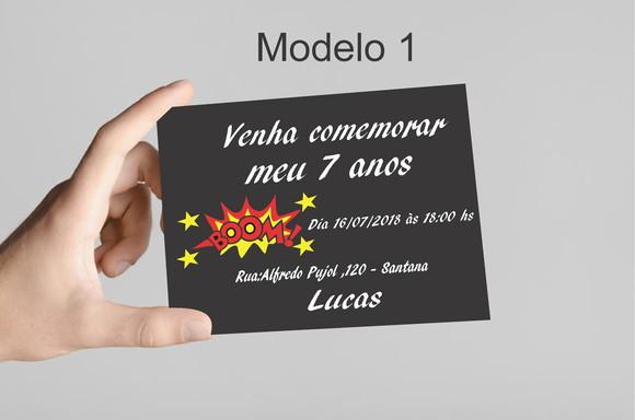 Convite 10x7 - Bomba