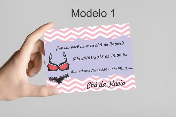 Convite 10x7 - Chá de Lingerie