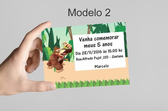 Convite 10x7 - Donkey Kong