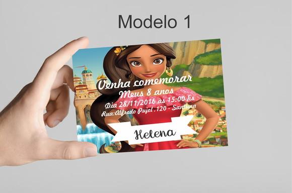 Convite 10x7 - Elena de Avalor
