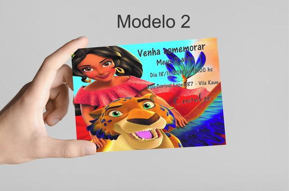 Convite 10x7 - Elena de Avalor