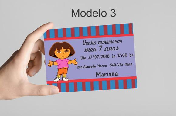 Convite 10x7 - Dora Aventureira