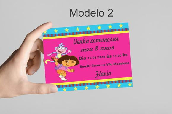 Convite 10x7 - Dora Aventureira