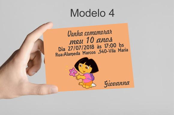 Convite 10x7 - Dora Aventureira