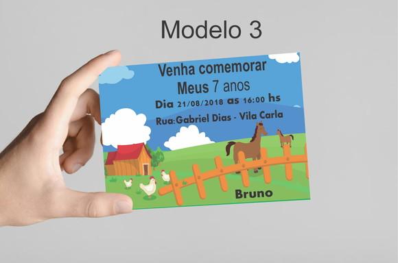Convite 10x7 - Fazendinha