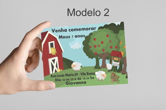 Convite 10x7 - Fazendinha