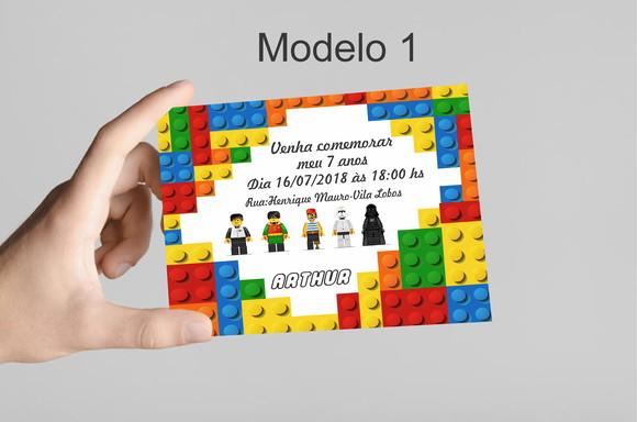 Convite 10x7 - Lego