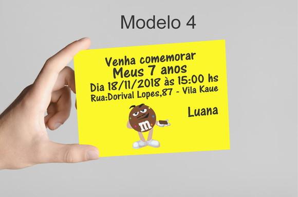 Convite 10x7 - M&m