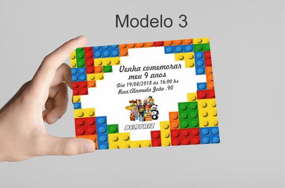 Convite 10x7 - Lego
