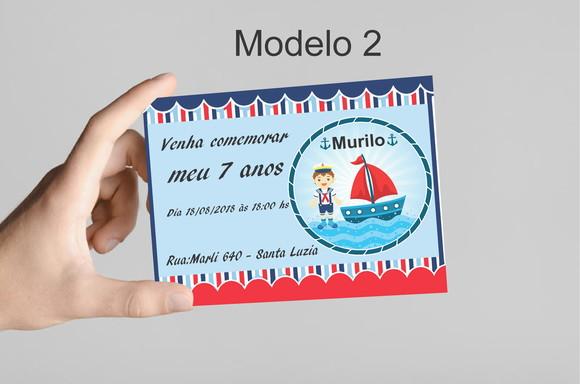 Convite 10x7 - Marinheiro
