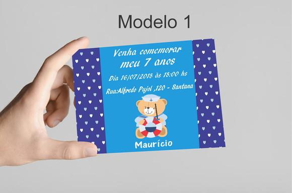 Convite 10x7 - Marinheiro