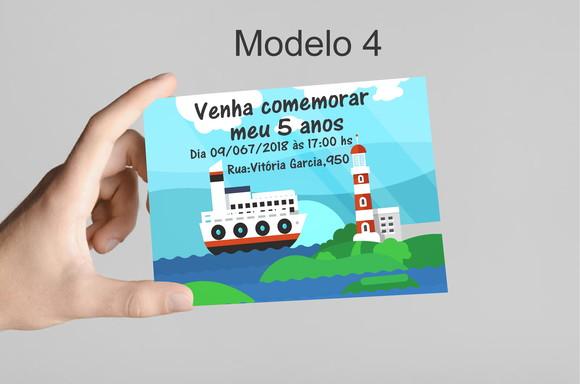 Convite 10x7 - Marinheiro