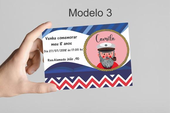 Convite 10x7 - Marinheiro