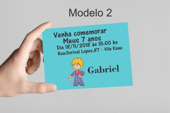 Convite 10x7 - Pequeno Príncipe