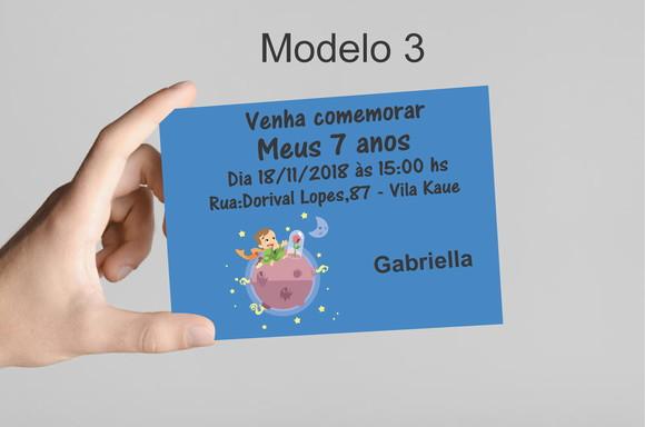 Convite 10x7 - Pequeno Príncipe