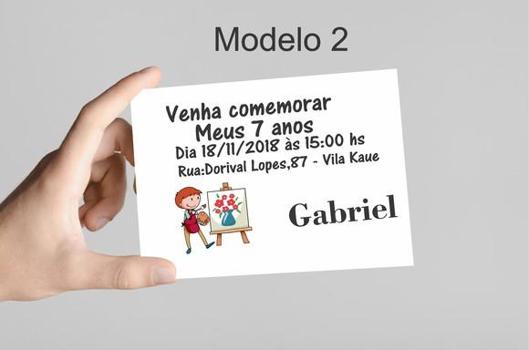 Convite 10x7 - Pintando o 7