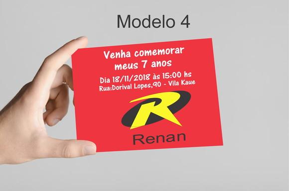 Convite 10x7 - Robin