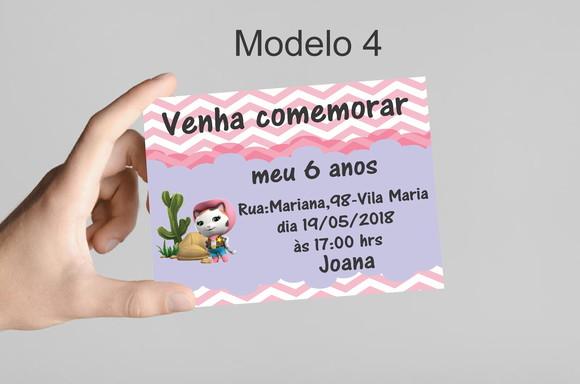 Convite 10x7 - Sheriff Calie do Oeste