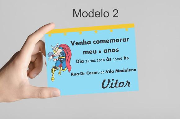 Convite 10x7 - Thor