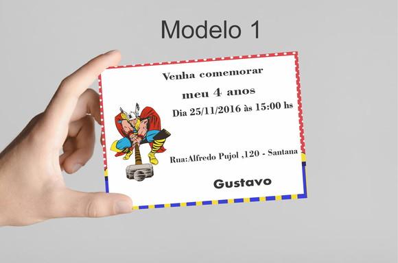 Convite 10x7 - Thor