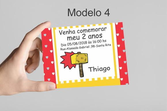 Convite 10x7 - Thor