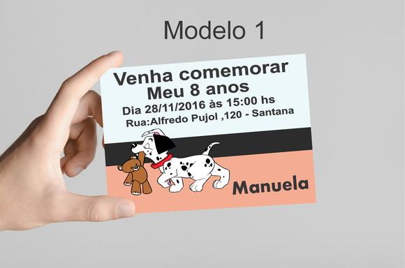Convite 10x7 -101 Dalmatas