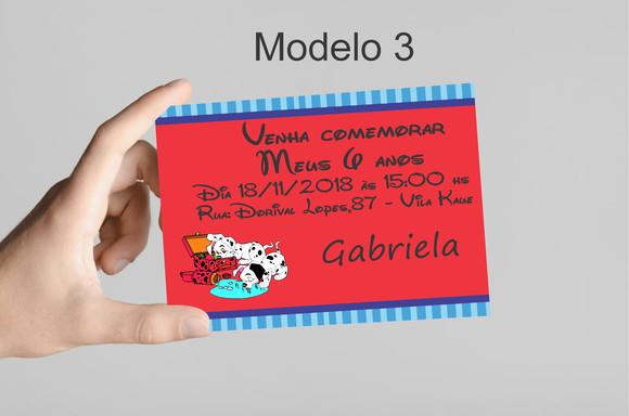 Convite 10x7 -101 Dalmatas