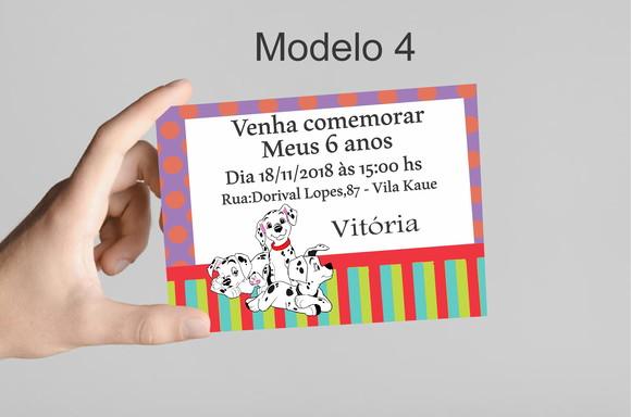Convite 10x7 -101 Dalmatas