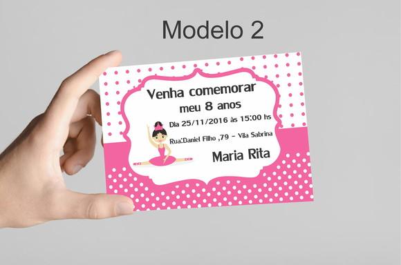 Convite 10x7 -bailarina