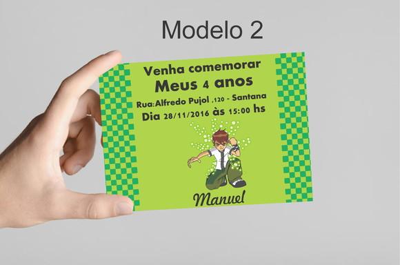 Convite 10x7 -ben10