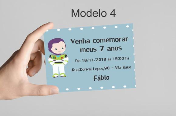 Convite 10x7 -buzz Lightyear