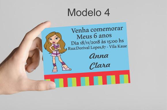 Convite 10x7 -bratz