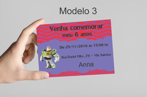 Convite 10x7 -buzz Lightyear