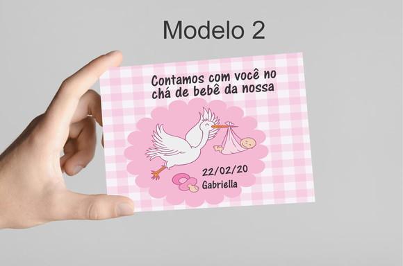 Convite 10x7 -chá de Bebê