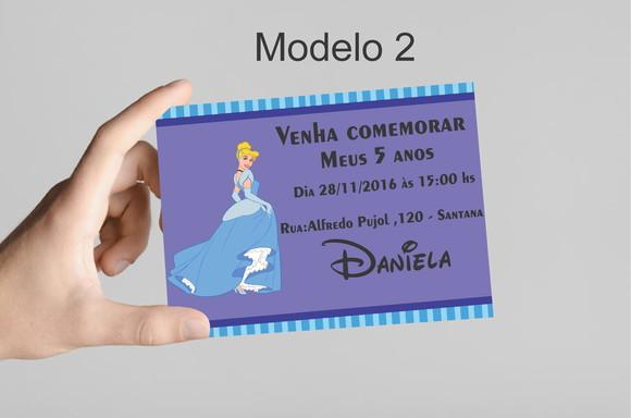 Convite 10x7 -cinderela