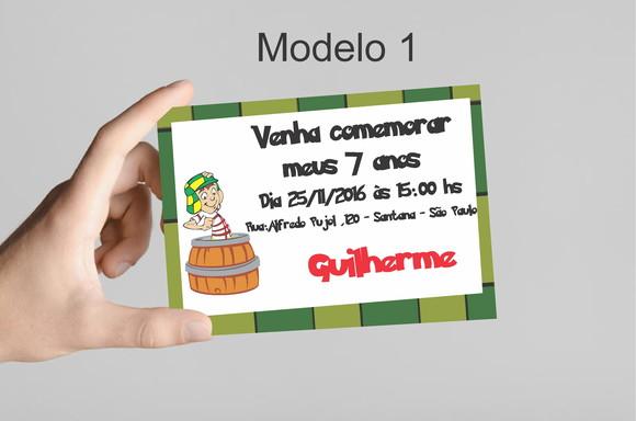 Convite 10x7 -chaves